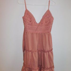 Coral Pink Shein Dress